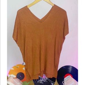 drop sleeve sweater top